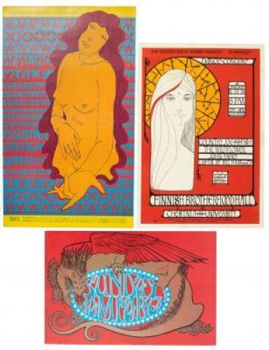 Three psychedelic-era posters from San Francisco and Berkeley