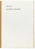 Sette Poesie Sassoni [Seven Saxon Poems]