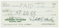 Royalty check signed by Gary Snyder