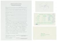 Three pieces of Timothy Leary ephemera