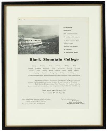 Black Mountain College broadside