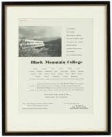 Black Mountain College broadside