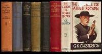 Seven first editions by G.K. Chesterton - all but one from the Father Brown series