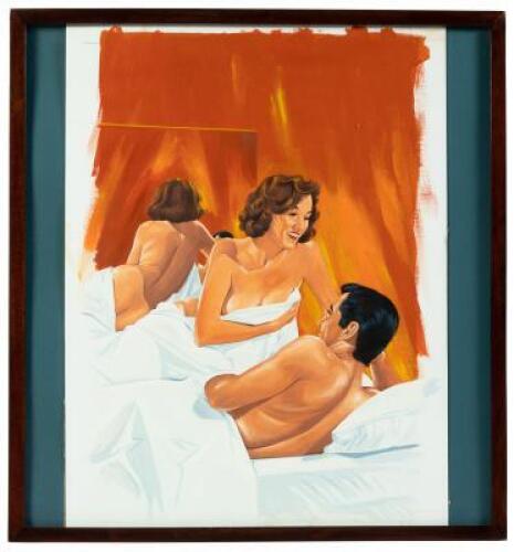 Original pulp "sleaze" painting by Doug Weaver