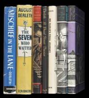 Seven detective and mystery by August Derleth - including one signed