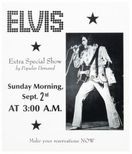 Elvis Presley at the Hilton Hotel Las Vegas - Extra Special 3 a.m. Show, Sept. 2. 1973