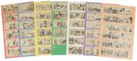 Large selection of original newspaper comics, 1920s-1940s