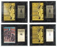 Six original Grateful Dead handbills with limited edition plaques