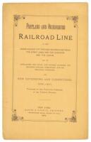 Portland and Ogdensburg Railroad Line as the grand avenue for through business between the Great Lakes and the Dominion and the ocean. Also its assurances for local and tourist business, its progress toward completion, and its financial condition. Also, n