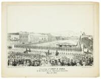 Execution of Casey & Cora, by the San Franciso [sic] Vigilance Committee May 22d. 1856. Taken from Cor. Davis & Commercial