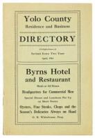 Yolo County Residence and Business Directory (wrapper title)