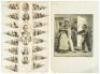 Two sheets with racist color lithographed cut-outs of African American stereotypes - 2