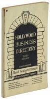 Hollywood business and professional directory