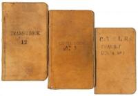 Three manuscript survey books for the California and Yosemite Short Line Railroad