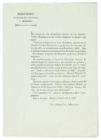 El Exmo. Sr. vice-presidente interino de los Estados-Unidos Mexicanos... Valentin Gómez Farías... sabed: ...Sr. Presidente intorno D. Antonio Lopez de Santa-Anna, para mandar en persona y como general en gefe las fuerzas del ejécito...