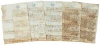 Manuscript listings of slaves sold in Cuba, both of African and Asian origin