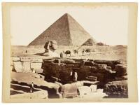 Collection of 50 large-format albumen photographs of Egyptian monuments by the Zangaki Brothers and other commercial photographers