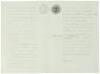 Letter from the Archivo General de la Naci&oacute;n, Mexico regarding records about early settlers of San Jose - 2