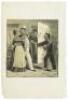 Two sheets with racist color lithographed cut-outs of African American stereotypes - 4