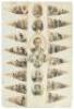 Two sheets with racist color lithographed cut-outs of African American stereotypes - 6
