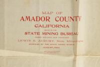 Map of Amador County, California. Issued by the State Mining Bureau