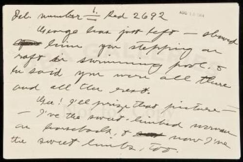 Autograph Letter from Jack London to Charmian Kittredge