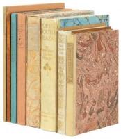 Nine volumes printed by John Henry Nash