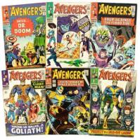 AVENGERS Nos. 25, 26, 27, 28, 29, 30 * Lot of Six Comic Books