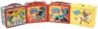 WITHDRAWN Lot of Four Wonder Woman and DC Superhero Lunch Boxes with Thermoses