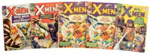 X-MEN Nos. 13, 14, 15, 15, 16 * Lot of Five Comic Books