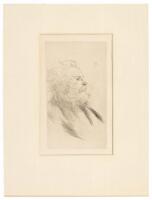 Original drypoint etching of Charles Maurin