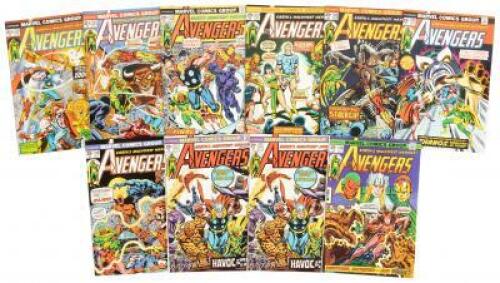 AVENGERS Nos. 120, 121, 122, 123, 124, 125, 126, 127, 127, 128 * Lot of Ten Comic Books