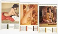 Three vintage Playboy Playmate calendars
