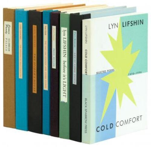 Eight titles from Black Sparrow Press - three signed
