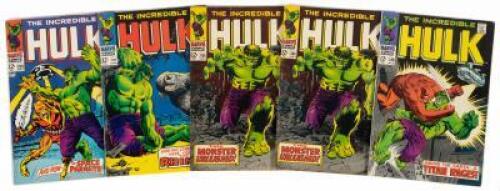 INCREDIBLE HULK Nos. 103, 104, 105, 105, 106 * Lot of Six Comic Books