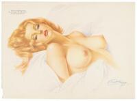 Vargas girl pin-up from January 1969 issue of Playboy