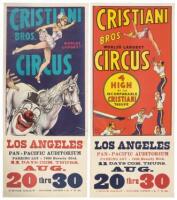 Two Cristiani Bros. Circus posters