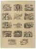 Five 19th century proof sheets and advertising samples for cigar labels - 3