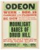 Five posters from Baltimore's Odeon Theater featuring variety acts, pro wrestling, burlesque, comedy etc. - 5