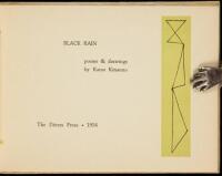 Black Rain, Poems and Drawings