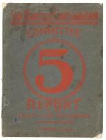 Report of the Committee of Five to the "Thirty-Five Companies" on the San Francisco Conflagration. April 18-21, 1906