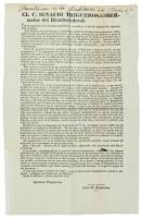 Broadside urging Mexican citizens to new efforts after the defeat at Cerro Gordo