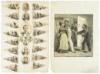 Two sheets with racist color lithographed cut-outs of African American stereotypes - 2