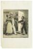 Two sheets with racist color lithographed cut-outs of African American stereotypes - 4