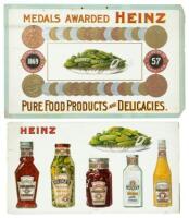 Two chromolithograph advertising signs for the H.J. Heinz Company