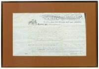 Printed and manuscript indenture on vellum from Pennsylvania dated 18 April 1815