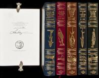 Nine volumes from The Zane Grey Angling Library by the Derrydale Press, each signed by Zane Grey's son