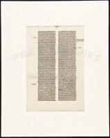 Vellum leaf from Latin Bible