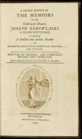 A Second Edition of the Memoirs of the Celebrated Dwarf, Joseph Boruwlaski, a Polish Gentleman. Containing A Faithful and Curious Account of His Birth...