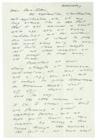 Handwritten letter by J.D. Salinger, signed Jerry, to Rose-Ellen Currie, relaying news of his recent wedding to Claire Douglas, with mention of Franny and Holden Caulfield